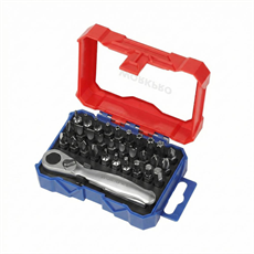 WORKPRO WP200534 32 Parça 1/4 Profesyonel Mini Cırcır Lokma Kollu Bits Vidalama Seti