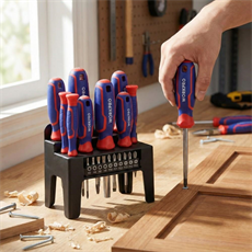 WORKPRO WP200551 21 Parça CR-V Duvar Askı Aparatlı Profesyonel Manyetik Tornavida Seti