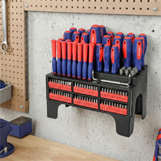 WORKPRO WP200560 100 Parça Duvar Askı Aparatlı Profesyonel CR-V Manyetik Tornavida ve Bits Uç Seti