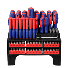 WORKPRO WP200560 100 Parça Duvar Askı Aparatlı Profesyonel CR-V Manyetik Tornavida ve Bits Uç Seti
