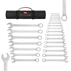 WORKPRO WP202504 6-32mm 23 Parça CR-V Profesyonel Kombine Anahtar Takımı + Bez Taşıma Kılıfı