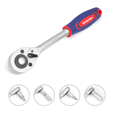 WORKPRO WP202535 1/4 1/2 108 Parça Cr-V Metrik Profesyonel Lokma Takımı