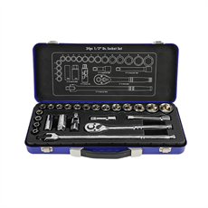 WORKPRO WP202564 1/2’ Cr-V 24 Parça Metrik Ağır Hizmet Lokma Takımı