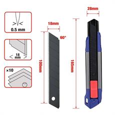 WORKPRO WP212022 18MM Ağır Hizmet Alüminyum Kasa Maket Bıçağı + 10 Adet Yedek Bıçak 