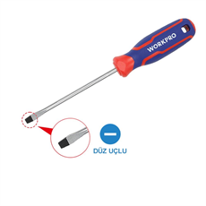 WORKPRO WP221013 3x75mm CR-V Profesyonel Düz Tornavida