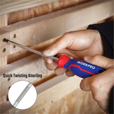 WORKPRO WP221036 PZ1x100mm CR-V Manyetik Profesyonel Yıldız Tornavida