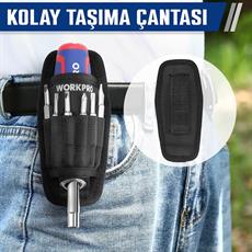 WORKPRO WP221306 15-IN-1 Çok Fonksiyonlu Değişken Uçlu Profesyonel Tornavida Seti + Bel Askı Kılıfı