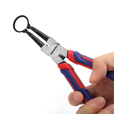 WORKPRO WP231151 180MM CR-V Eğri Uçlu Yaylı Profesyonel Dış Segman Pensesi