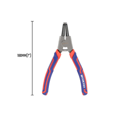 WORKPRO WP231151 180MM CR-V Eğri Uçlu Yaylı Profesyonel Dış Segman Pensesi