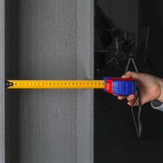 WORKPRO WP261040 3Mx16mm Naylon Kaplama Sarı Çift Taraflı Manyetik Çelik Şerit Metre 