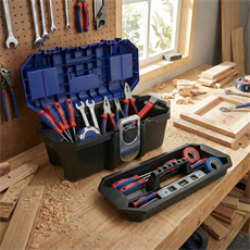 WORKPRO WP283021 13’’ Metal Kilitli Plastik Takım Çantası