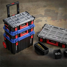 WORKPRO WP283029 24Lt 12 Gözlü Şeffaf Kapaklı İstiflenebilir 56x35x12,5cm Profesyonel Organizer Takım Çantası
