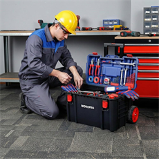 WORKPRO WP283032 54Lt 56x44,2x50cm Tekerlekli Kilitli Profesyonel Takım Çantası
