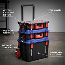 WORKPRO WP283032 54Lt 56x44,2x50cm Tekerlekli Kilitli Profesyonel Takım Çantası