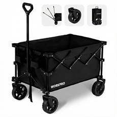WORKPRO WP285015 80Kg 4 Tekerli Katlanabilir Ağır Hizmet Taşıma Arabası