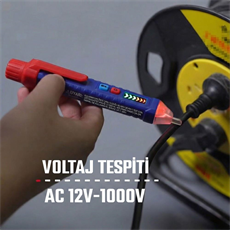 WORKPRO WP295004 12-1000 Volt AC Yüksek Hassasiyetli Profesyonel Voltaj Dedektörü
