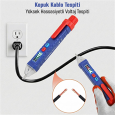 WORKPRO WP295004 12-1000 Volt AC Yüksek Hassasiyetli Profesyonel Voltaj Dedektörü
