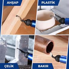 WORKPRO WP309010 Profesyonel Çapak Temizleme Kalemi + 3 Parça Bıçak