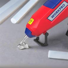 WORKPRO WP432001 7x100mm Sıcak Silikon Tabancası İçin 100 Adet Şeffaf Yedek Silikon/Mum