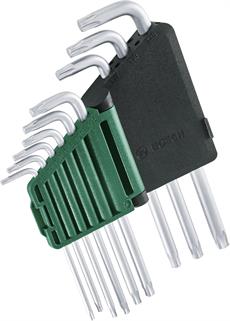 Bosch 1.600.A02.Z9C  Alyan Anahtar Takımı Torx 9 Parça 