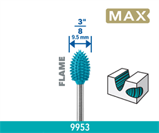 DREMEL® 2.615.995.3DM Alev Elektrikli Oyma ucu DREMEL® MAX Power Carving Max 9,5 mm