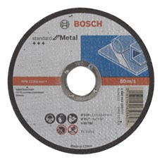 Bosch - 115*1,6 mm Standard Seri Düz Metal Kesme Diski (Taş)