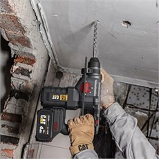 CAT DX2150 18Volt/4.0Ah 2.8J Li-ion Çift Akülü Kömürsüz Profesyonel SDS-Plus Kırıcı/Delici