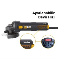 CAT DX3065 1400Watt 125mm Devir Ayarlı Profesyonel Avuç Taşlama