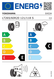 Yokohama 265/60R20 121/118S Geolandar A/T G015  3PMSF Dört Mevsim Lastik (2025)