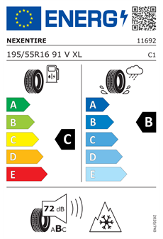 Nexen 195/55 R 16 91V NBlue 4Season 2 XL Dört Mevsim Lastiği (2025)