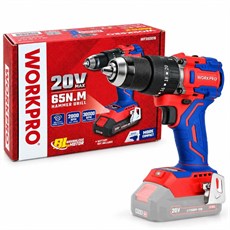 WORKPRO WP390016 20Volt 65Nm. Kömürsüz Profesyonel Şarjlı Darbeli Matkap (Akü Dahil Değildir)