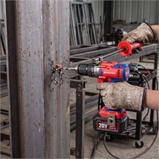 WORKPRO WP390017 20Volt 120Nm. Kömürsüz Profesyonel Şarjlı Darbeli Matkap (Akü Dahil Değildir)