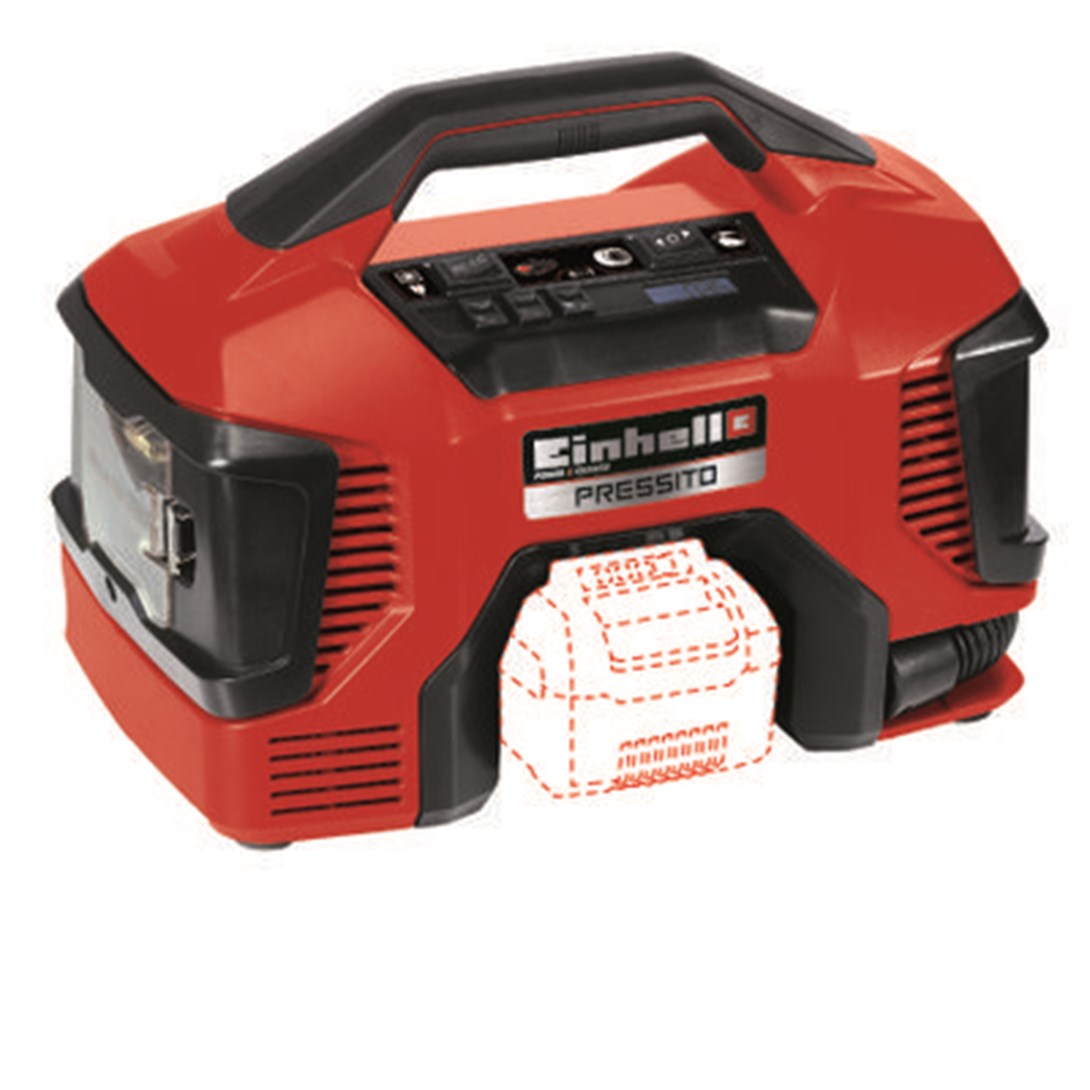 Einhell PRESSITO 18/21, Akülü Hava KompresörüEinhell4020467Hava Kompresörleri-LastikTR.com