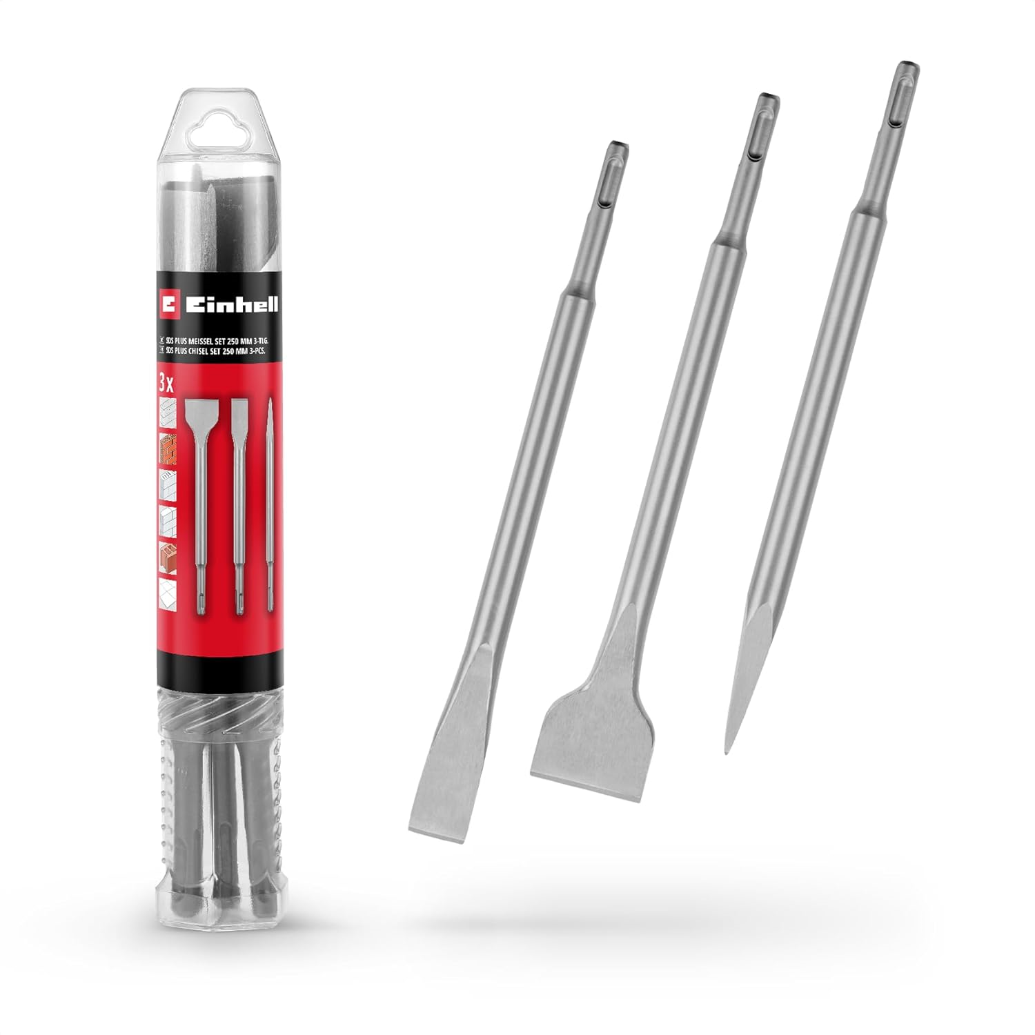 Einhell SDS PLUS Keski Murç Seti 3 Parça 250mm - 49247200Einhell49247200Kırıcı Delici Uçları-LastikTR.com