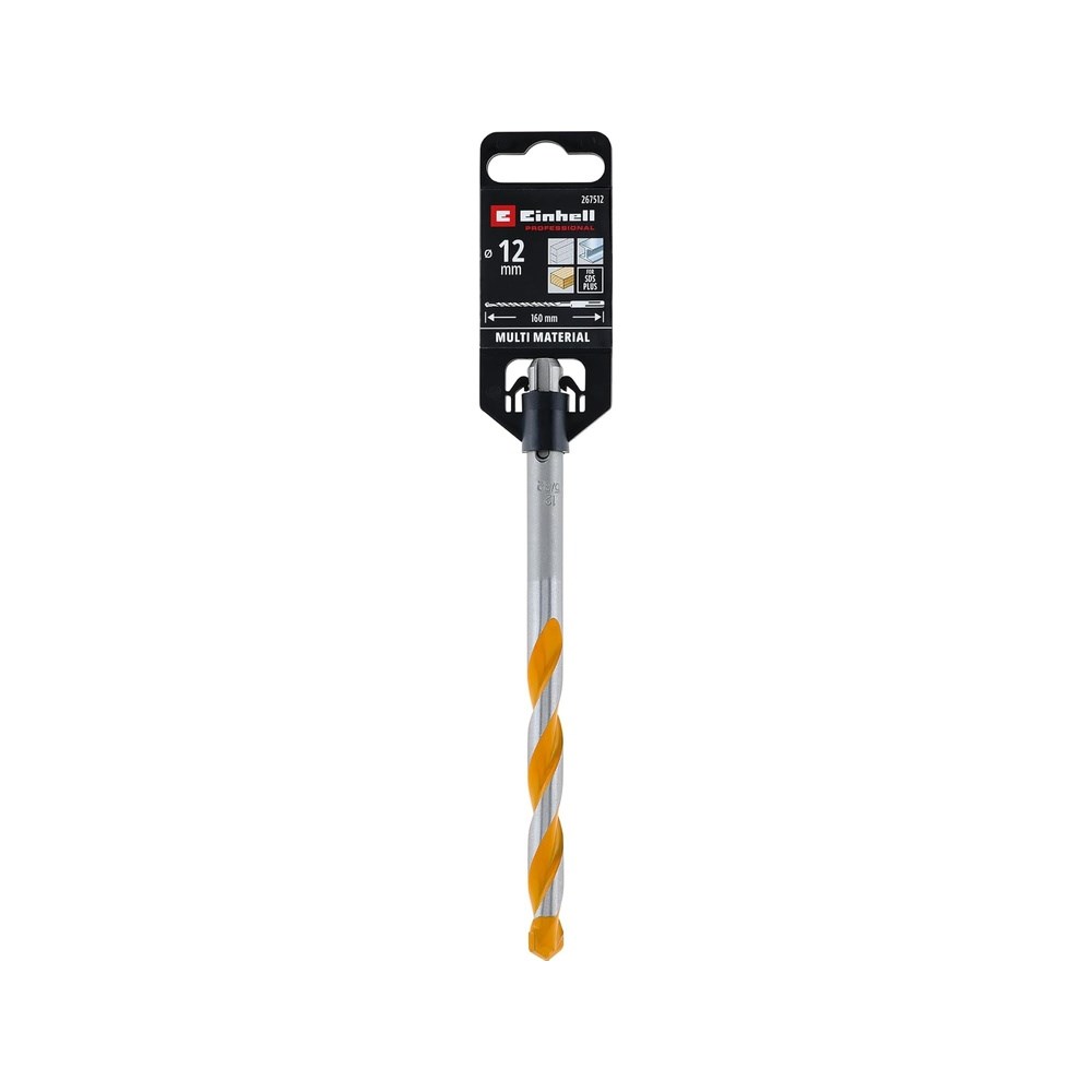 Einhell SDS Plus Çok Amaçlı Matkap Ucu 12 mm (40Cr çelik, karbür çift kesici, 130° elmas uç, darbesiz kullanım) - 49267512Einhell49267512Kırıcı Delici Uçları-LastikTR.com