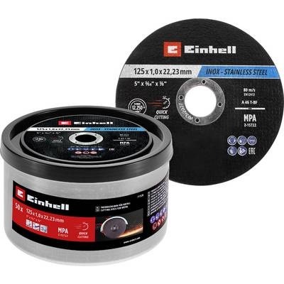 Einhell Metal Kesme Diski Seti, 50 Parça, Ø 125 mm, Metal Kutu (hızlı kesim, metal işleme, kolay kesim, MPA sertifikalı) - 49711528Einhell49711528Kesme Diskleri-LastikTR.com