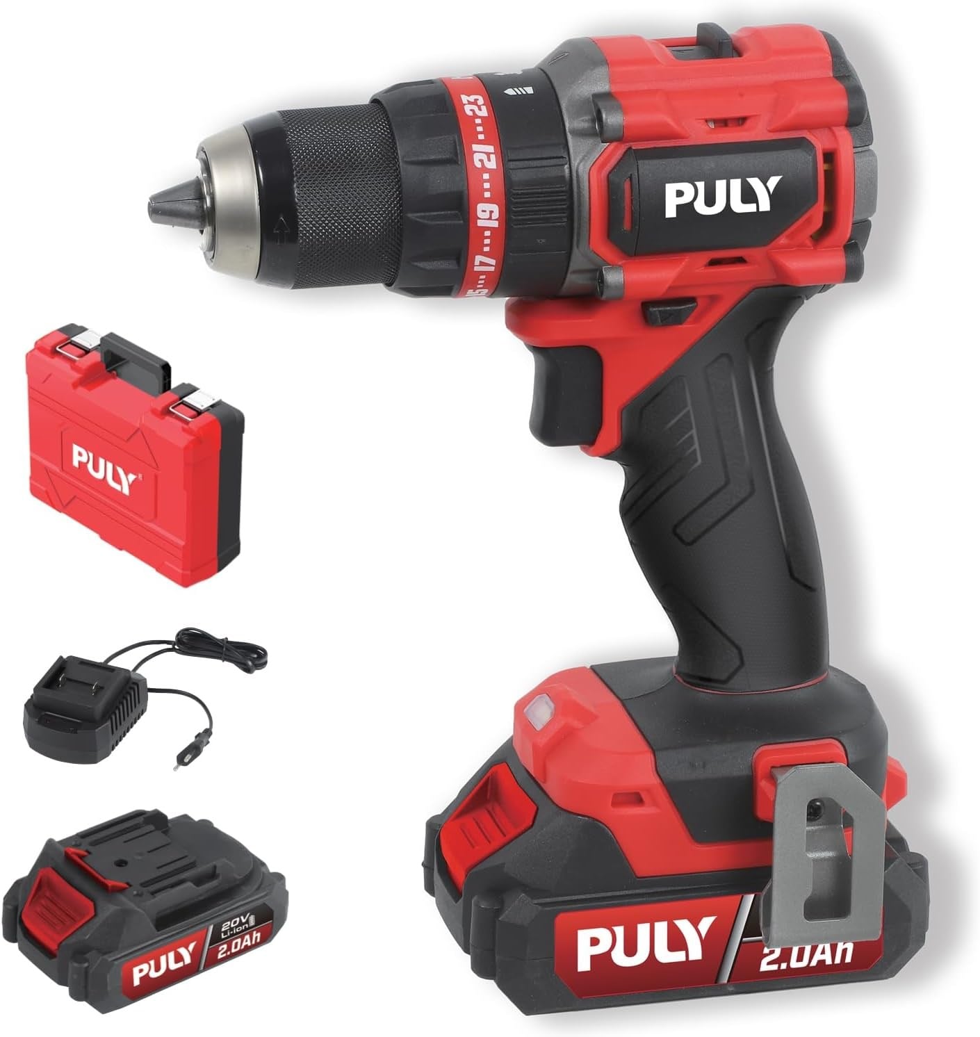 PULY BMLD-358JST Kömürsüz 20V Akülü Darbeli Vidalama Set 75Nm (2X2.0 Ah) Puly51.200.01Matkaplar-LastikTR.com