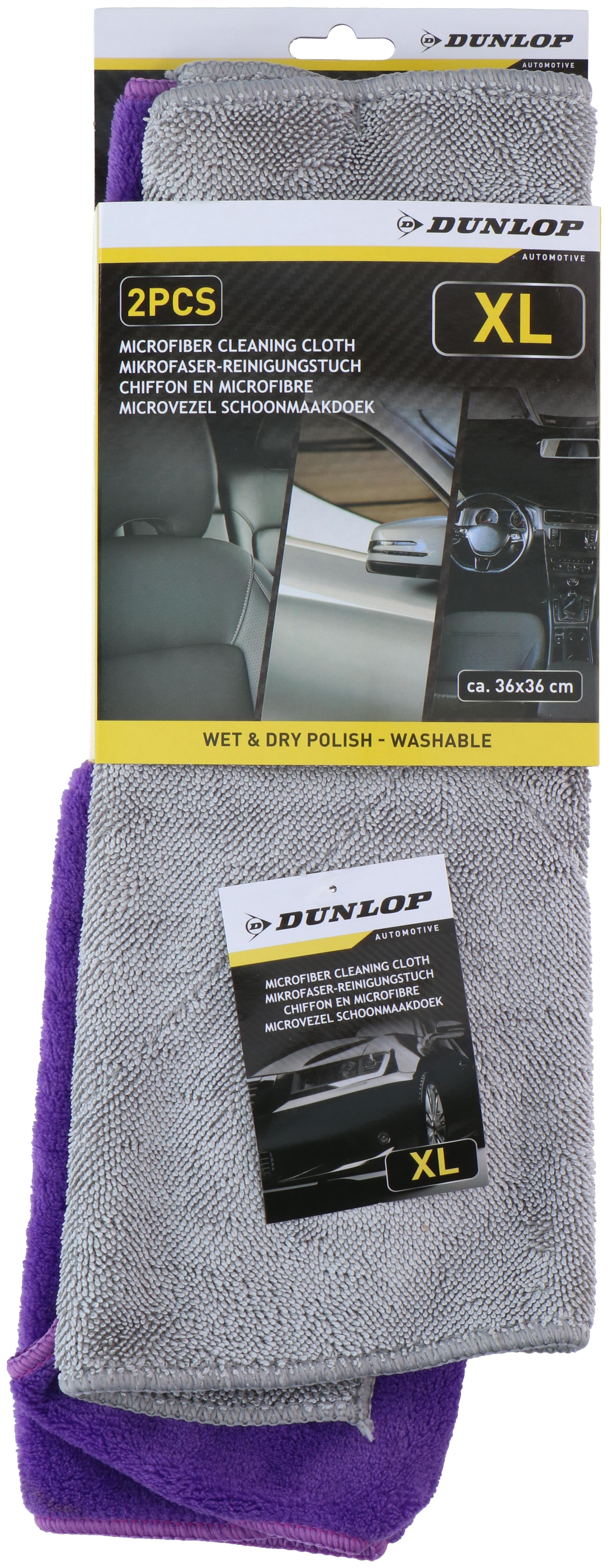 Dunlop DUN118 Temizlik Bezi XL 36x36 cm 2 Parça (660 gsm)Dunlop871125217823Oto Kuaför Ürünleri-LastikTR.com