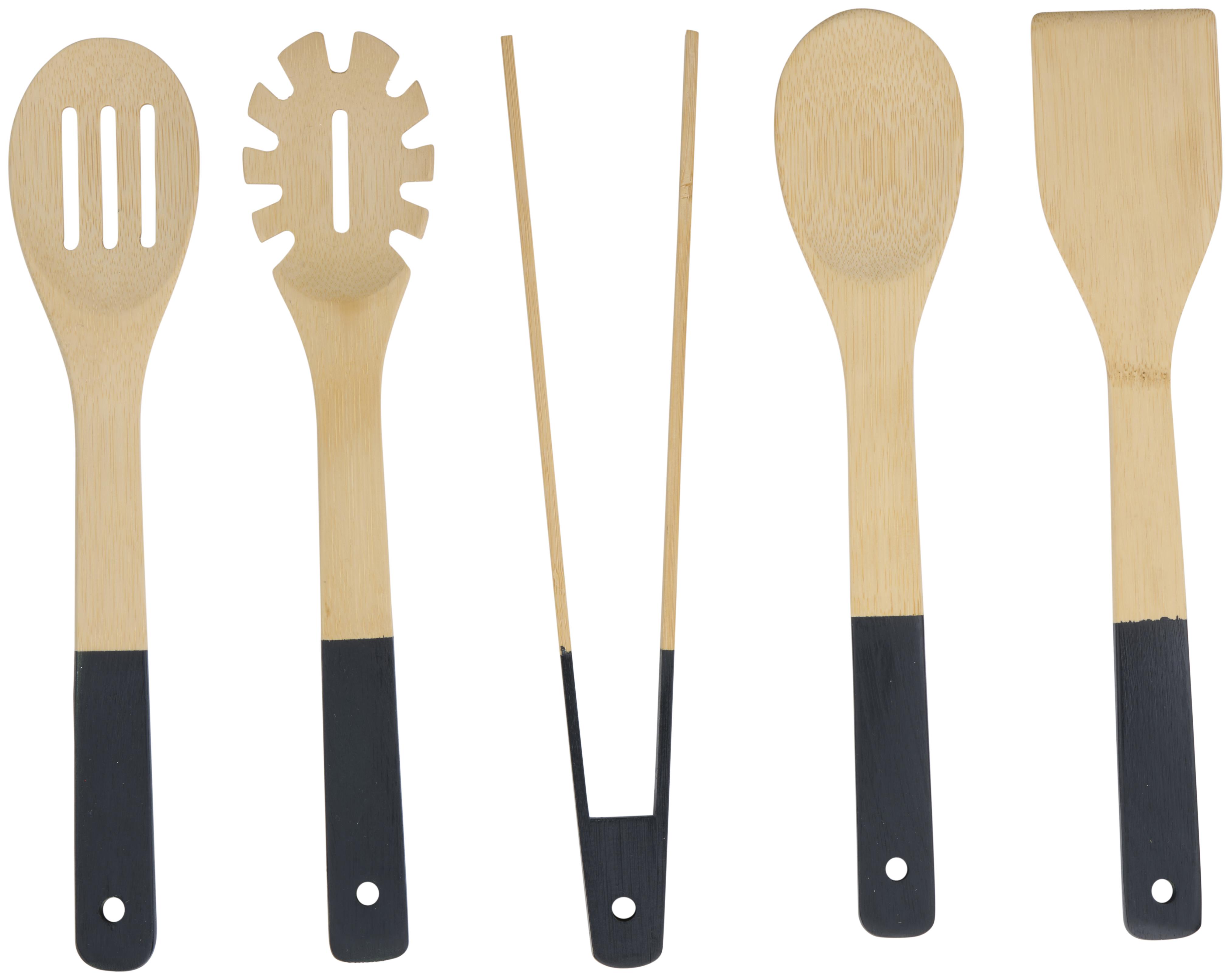 Alpina ALP108 Bambu Mutfak Gereçleri Seti 5 Parça 30 cm SiyahAlpina871125255230SMutfak Gereçleri ve Aletleri-LastikTR.com