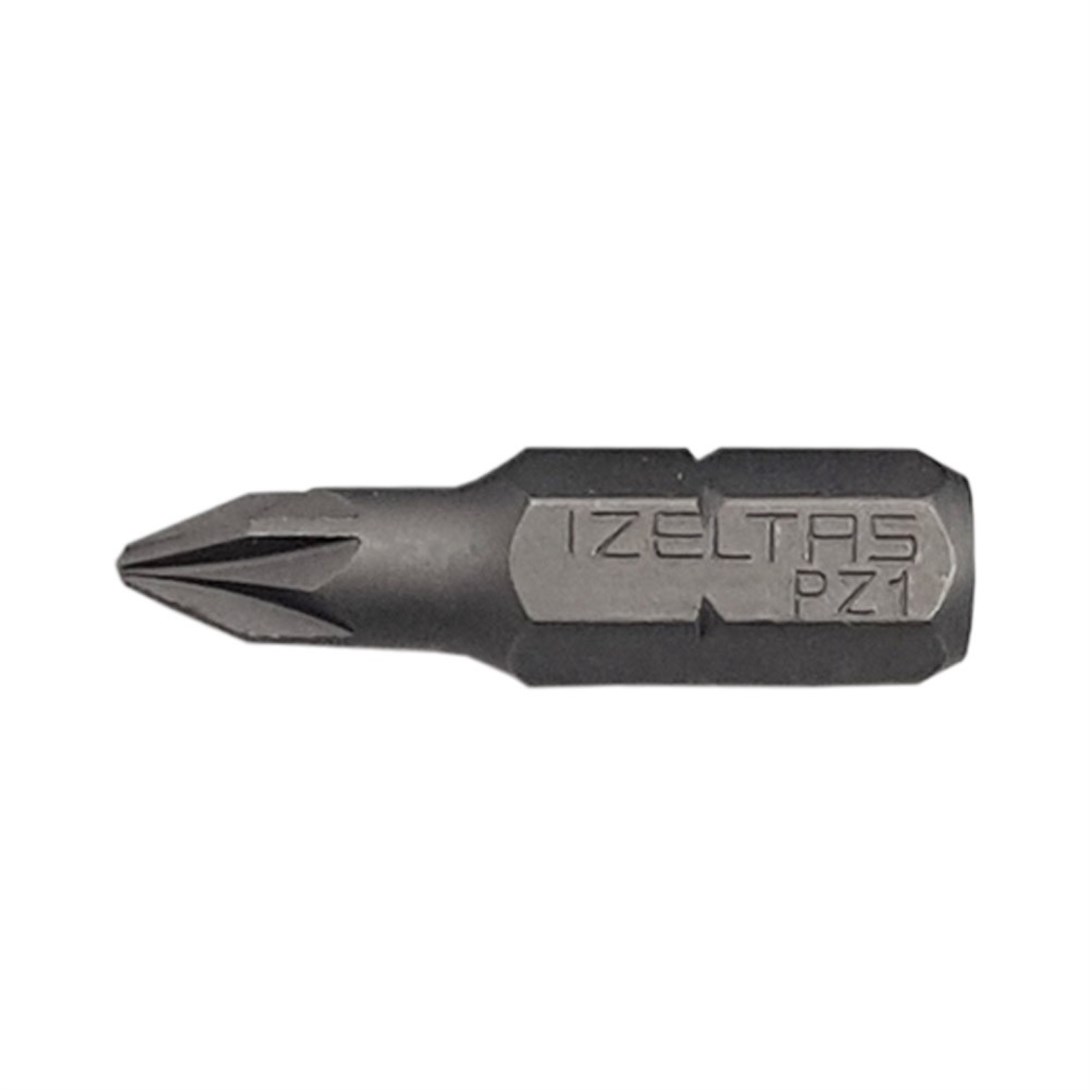 İzeltaş 4825210001 Pozidriv Yıldız Uçlu Bits, Gri, 25mm