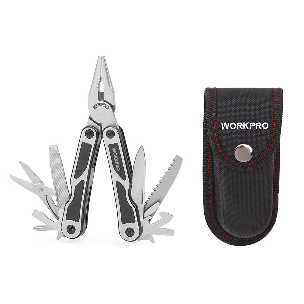 WORKPRO WP382009 15 IN 1 Çok Fonksiyonlu Profesyonel Pense Seti + Taşıma Kılıfı