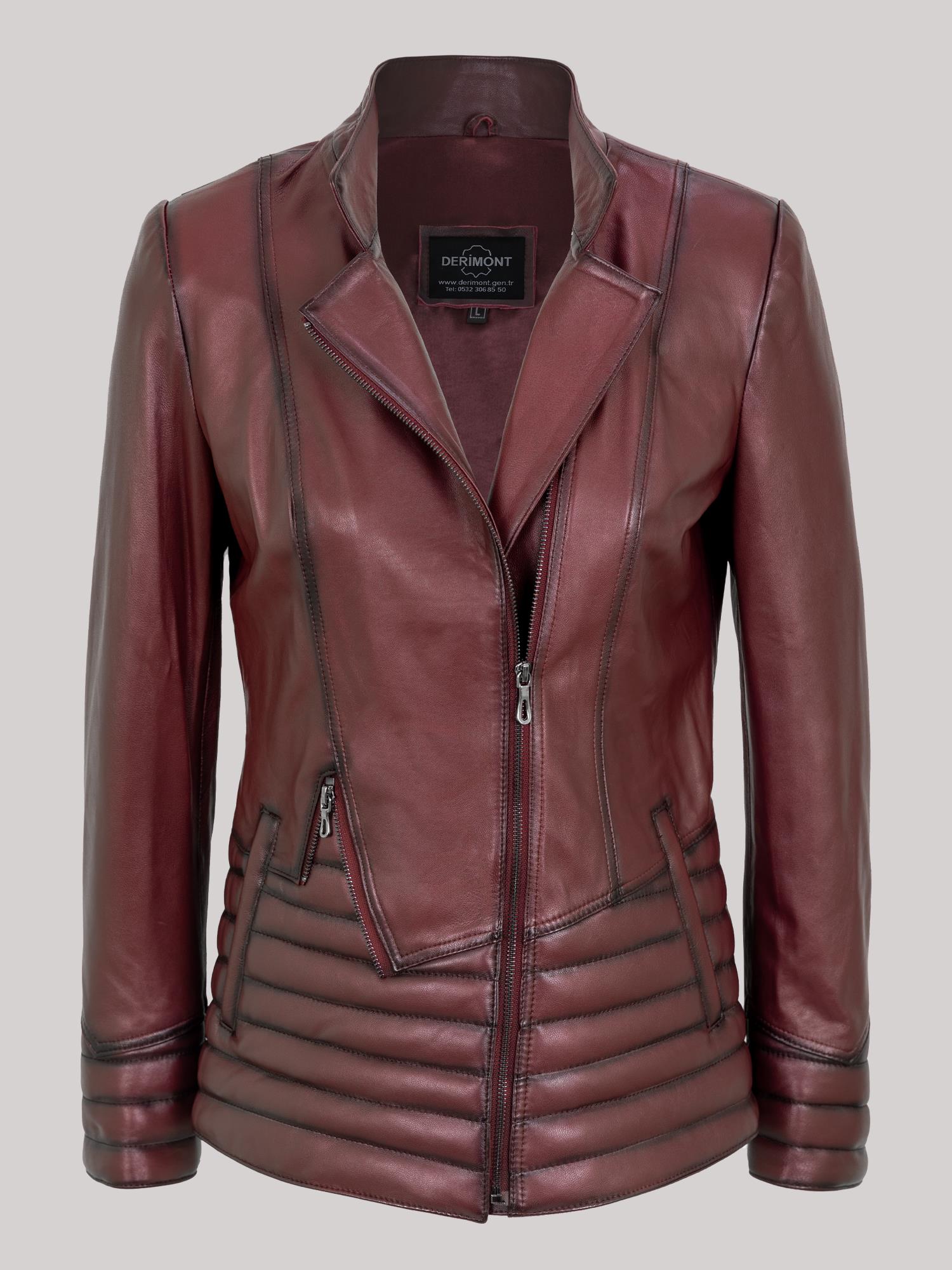 Kadın Deri Mont Kod-KA02023