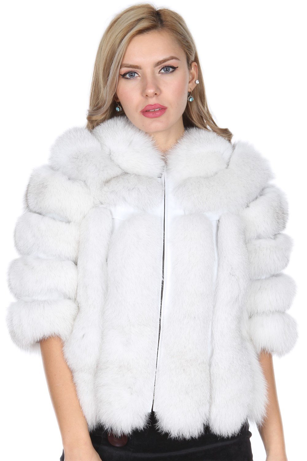 TİLKİLİ FERMUARLI DERİ MONT(T-5021)