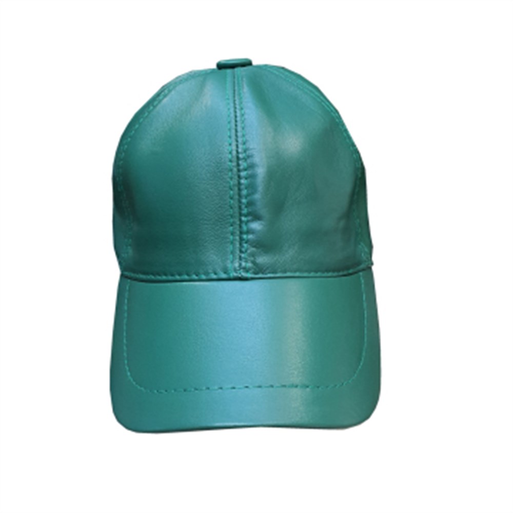 Turkuaz rengi-spor deri kep unisex model