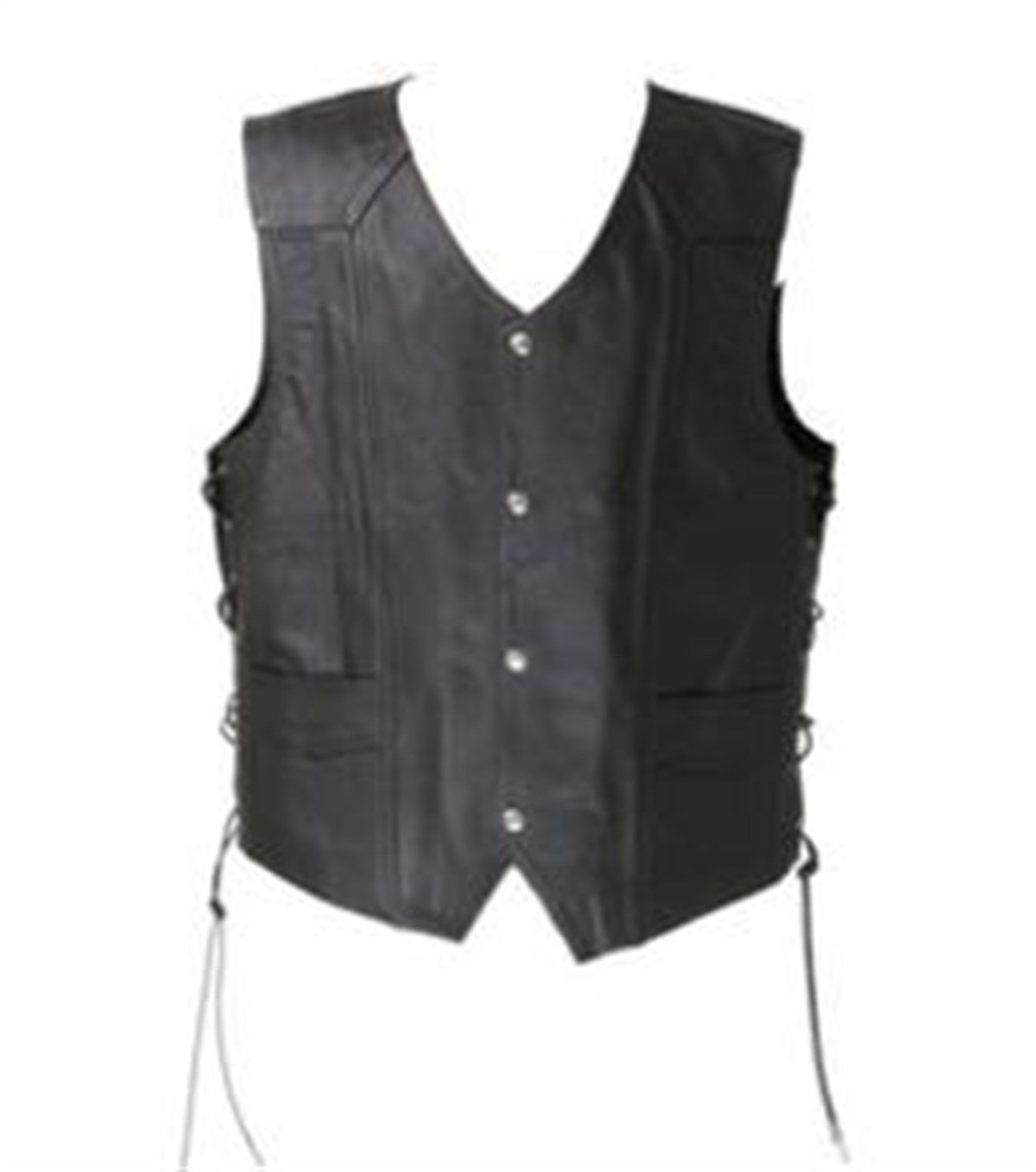 Hakiki Deri Siyah Cooper Motor Erkek Deri Yelek