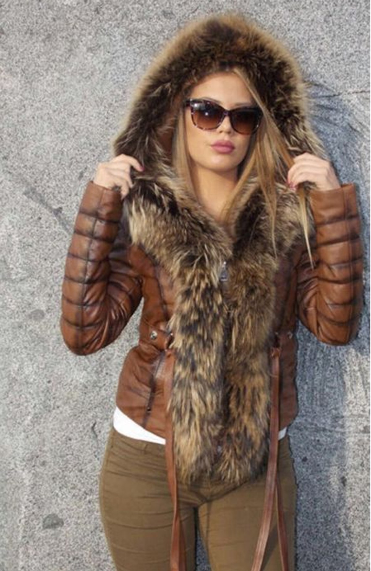 Bayan deri mont B-B1987045