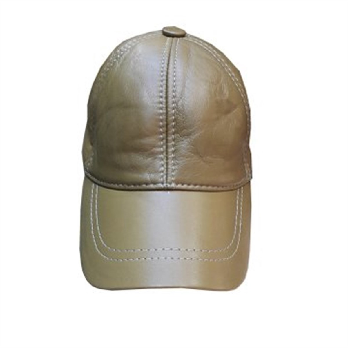 Camel Renk-Spor Deri Sapka Unisex Kod-S-28