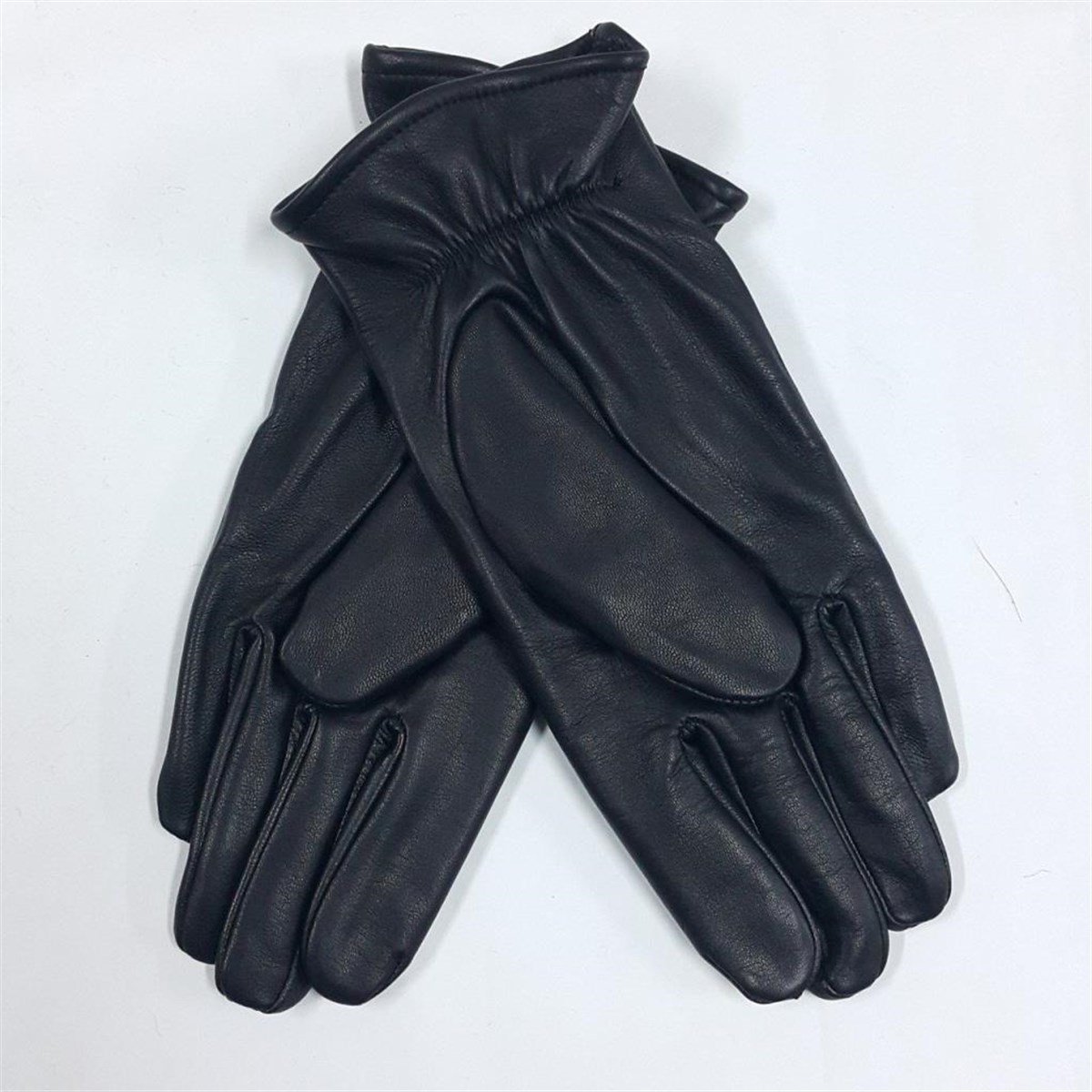 Erkek Deri Eldiven Bileği Lastikli Polarlı