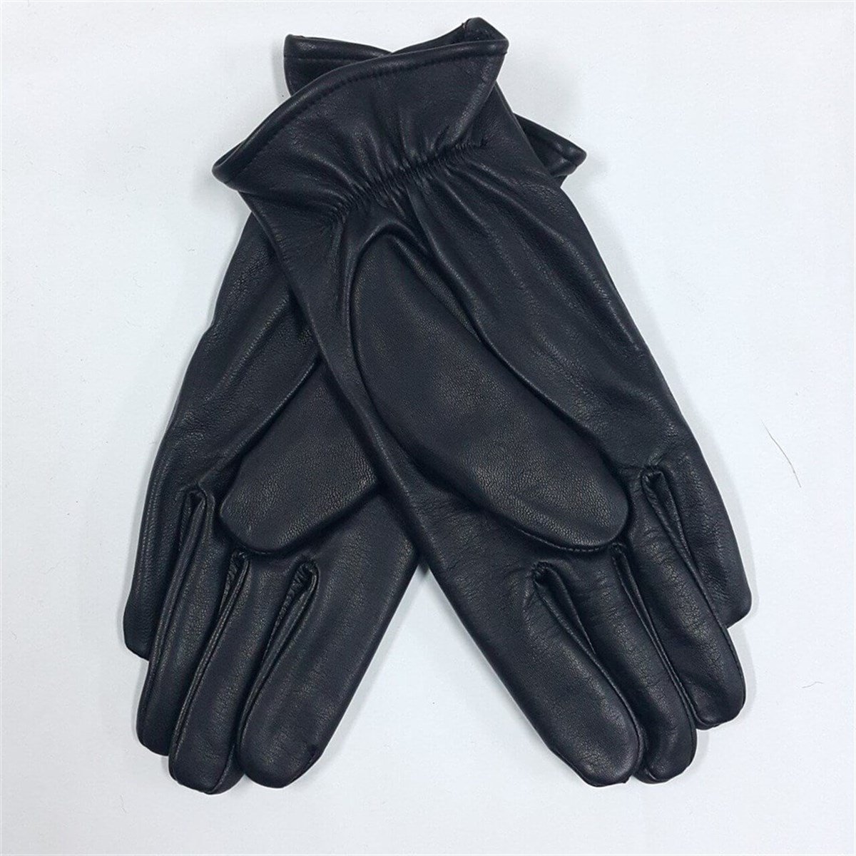 Erkek Deri Eldiven Bileği Lastikli Polarlı