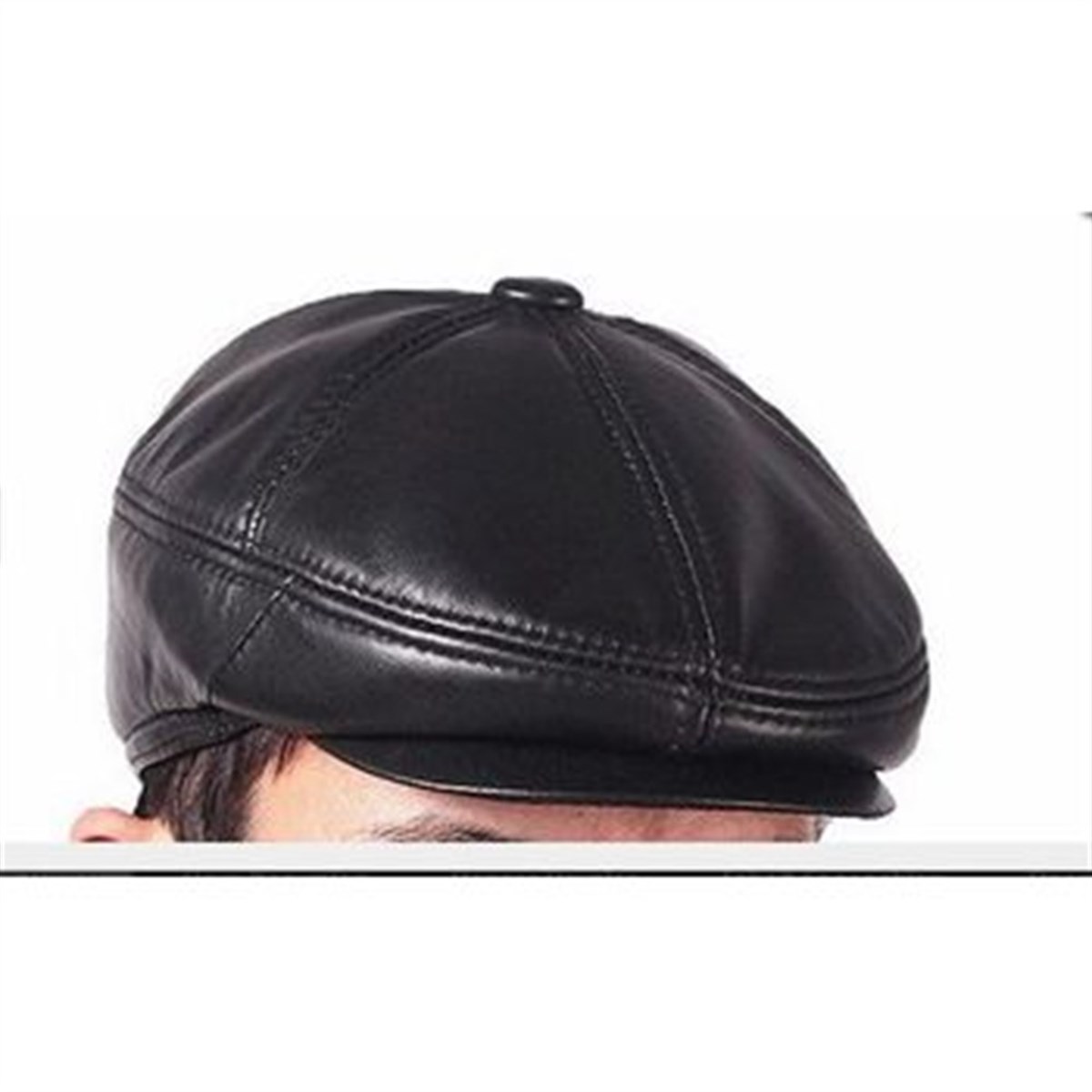 Erkek Deri Kasket S-120
